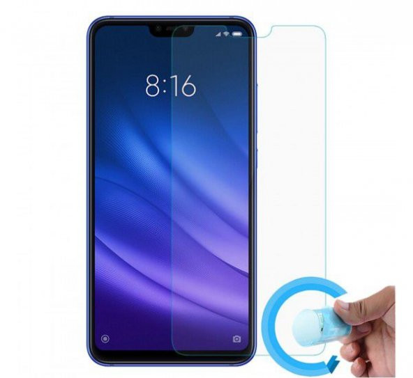 Xiaomi Mi 8 Lite Kılıf Premier Mat Silikon Kılıf + Esnek Nano Cam - 8