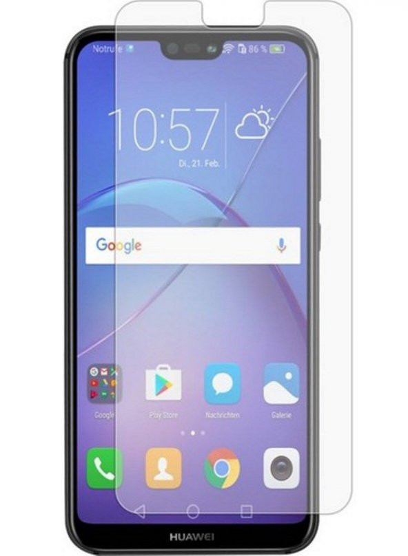 Huawei Mate 20 Lite Kılıf Premier Mat Silikon Kapak +Temperli Cam - 5