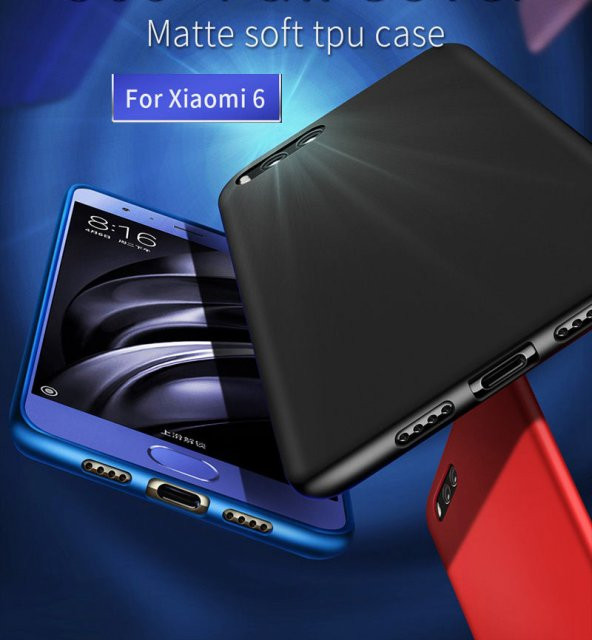 Xiaomi Mi 6 Kılıf Premier Mat Silikon Kılıf + Temperli Cam - 1