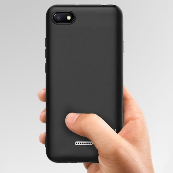 Xiaomi Redmi 6A Kılıf Premier Mat Silikon Kılıf + Kırılmaz Cam - 5