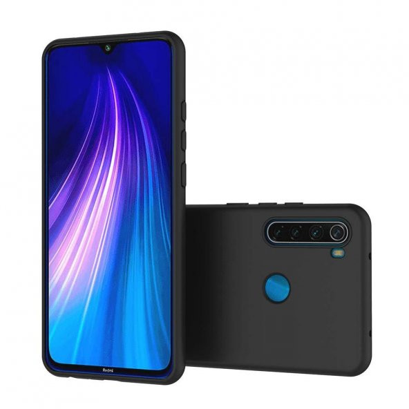 Xiaomi Redmi Note 8 Kılıf Premier Mat Silikon Kamera Koruma + Cam - 4
