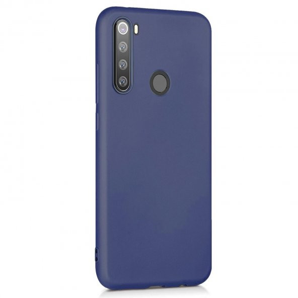 Xiaomi Redmi Note 8 Kılıf Premier Mat Silikon Kamera Koruma + Cam - 6