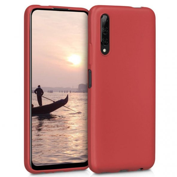 Huawei P Smart Pro 2019 Kılıf Zore Premier Mat Silikon + Cam - 4