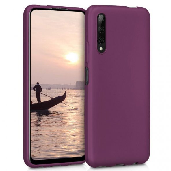Huawei P Smart Pro 2019 Kılıf Zore Premier Mat Silikon + Cam - 6