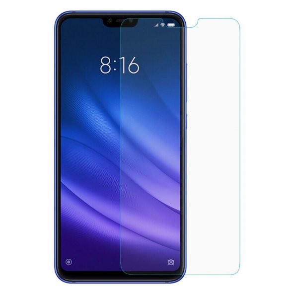 Xiaomi Mi 8 Lite Kılıf Premier Mat Silikon Kılıf + Temperli Cam - 8