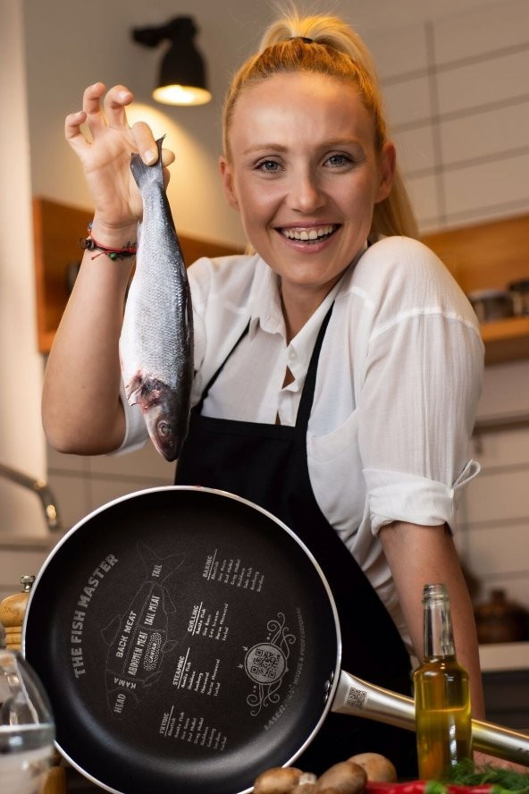 laserpan Fish Master 28 Cm Önlüksüzprofesyonel Kaliteliakıllı Tava - 3