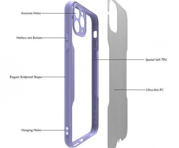 Apple iPhone 11 Pro Max Kılıf Zore Parfe Kapak - 11
