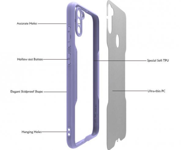 Galaxy A11 Kılıf Zore Parfe Kapak - 11