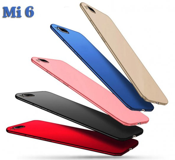 Xiaomi Mi 6 Kılıf Premier Mat Silikon Kılıf Slim Fit + Nano Cam