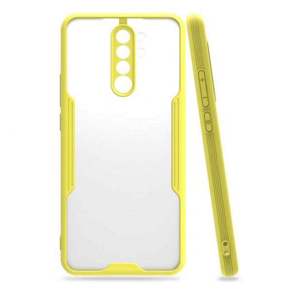 Xiaomi Redmi Note 8 Pro Kılıf Lens Korumalı Hibrit İnce Silikon Kapak - 3