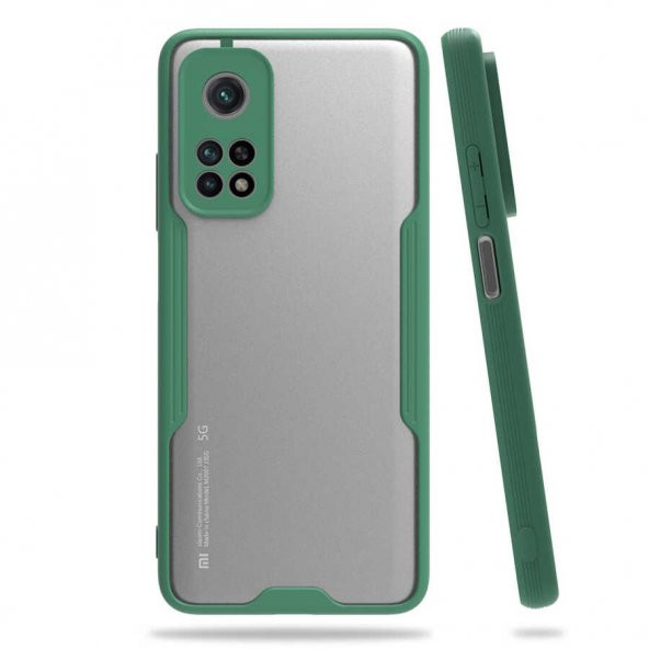 Xiaomi Mi 10T 5G Kılıf Lens Korumalı Hibrit İnce Silikon Kapak - 5