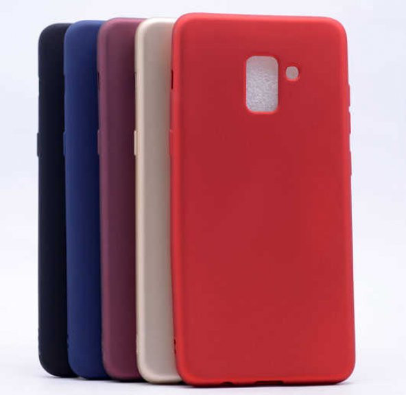 Samsung Galaxy A8 Plus 2018 Kılıf Premier Mat Esnek Silikon Kapak - 10