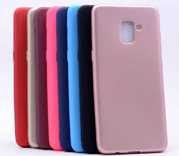 Samsung Galaxy A8 Plus 2018 Kılıf Premier Mat Esnek Silikon Kapak - 12