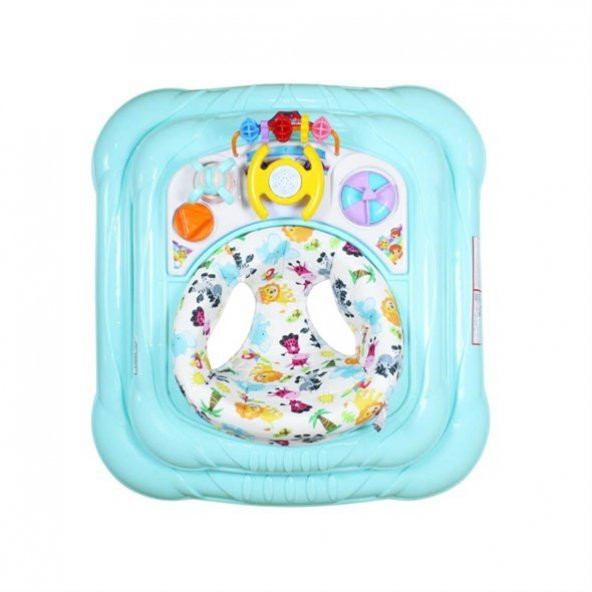 UniCare Max Bebek Yürüteci Müzikli Stoplu Bebek Mavisi - 4