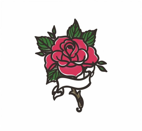 Tattoo Rose Sticker Çınar Extreme