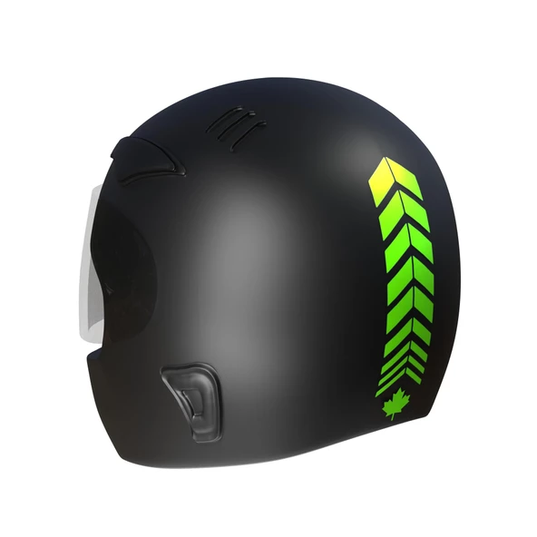 2 Adet Sport Tasarımlı Kask, Araba Ayna Sticker Reflektif, Floresan, Parlak Düz, Özel Renkler Çınar Extreme - 11