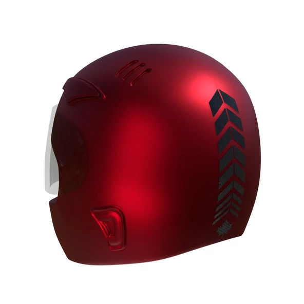 2 Adet Sport Tasarımlı Kask, Araba Ayna Sticker Reflektif, Floresan, Parlak Düz, Özel Renkler Çınar Extreme - 3