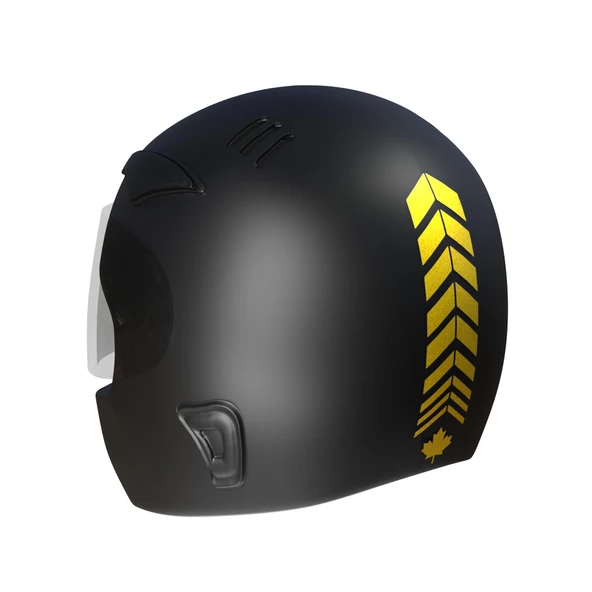 2 Adet Sport Tasarımlı Kask, Araba Ayna Sticker Reflektif, Floresan, Parlak Düz, Özel Renkler Çınar Extreme - 9