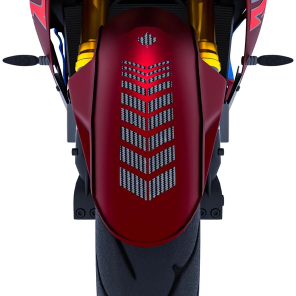 2 Adet Sport Tasarımlı Motosiklet Çamurluk Sticker Reflektif, Floresan, Parlak Düz, Özel Renkler Çınar Extreme - 11