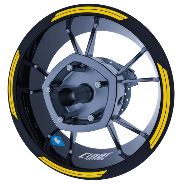 Double Stripe Jant Şeridi Sticker Reflektif, Floresan, Özel Renkler Çınar Extreme - 10