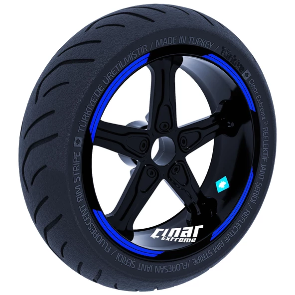 Double Stripe Jant Şeridi Sticker Reflektif, Floresan, Özel Renkler Çınar Extreme - 5