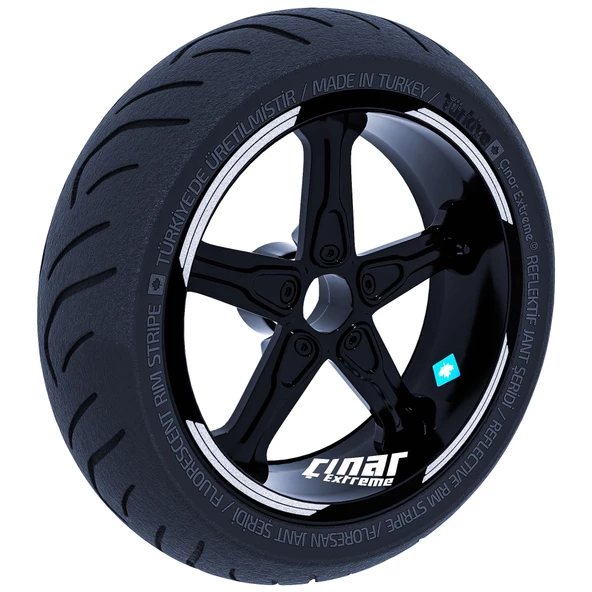 Double Stripe Jant Şeridi Sticker Reflektif, Floresan, Özel Renkler Çınar Extreme - 7