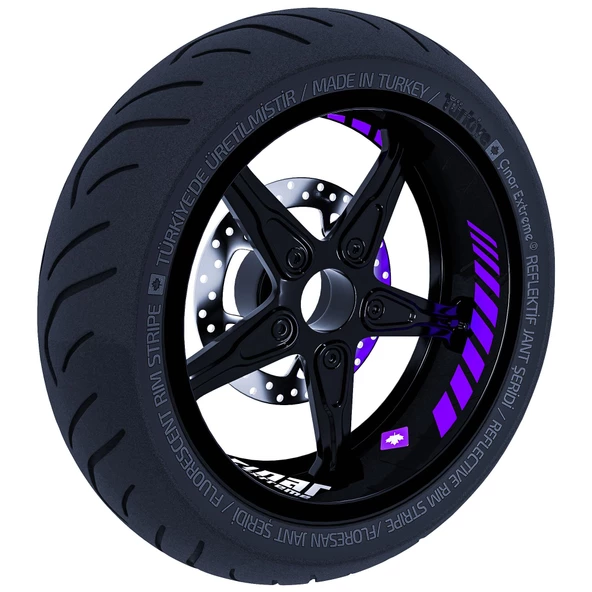Gp Racing İç Jant Şeridi Sticker Reflektif, Floresan, Özel Renkler Çınar Extreme - 5