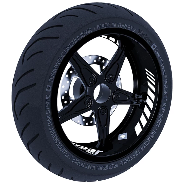 Gp Racing İç Jant Şeridi Sticker Reflektif, Floresan, Özel Renkler Çınar Extreme - 10