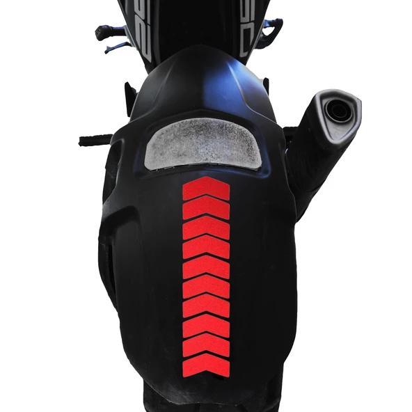 Ok Tasarımlı Çamurluk Kask Sticker Reflektif, Floresan, Düz Renkler Çınar Extreme - 5