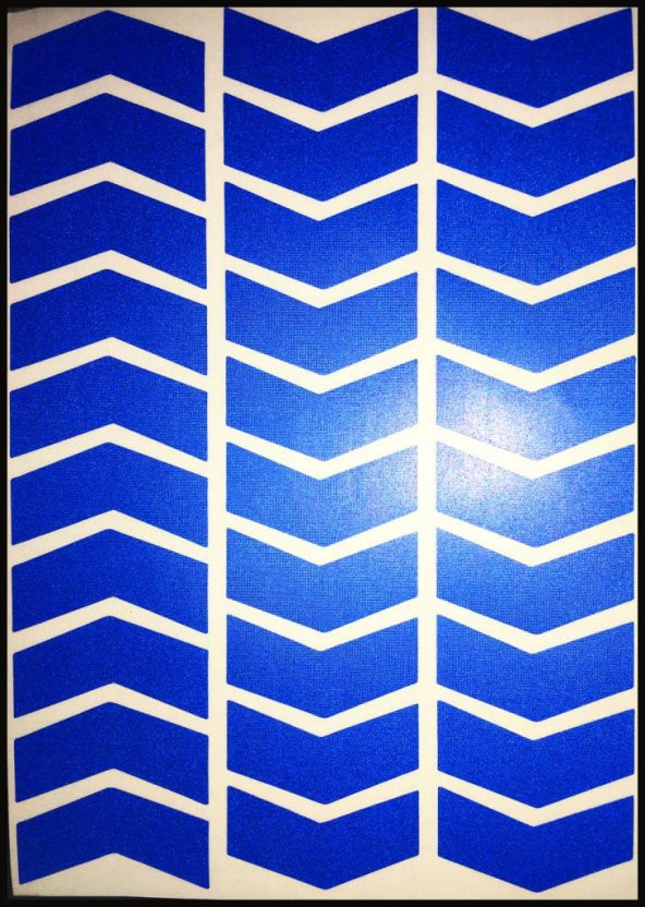 Ok Şeklinde Reflektif Mavi Sticker Çınar Extreme - 2
