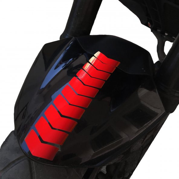 Ok Tasarımlı Bayrak Kırmızı Çamurluk Kask Sticker Çınar Extreme - 2