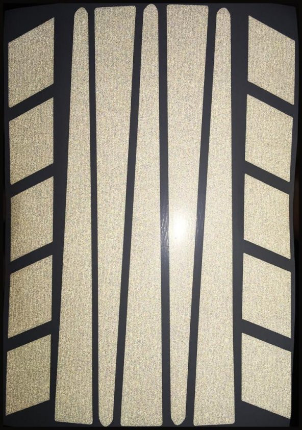 Şerit Şeklinde Reflektif Beyaz Sticker Çınar Extreme - 2