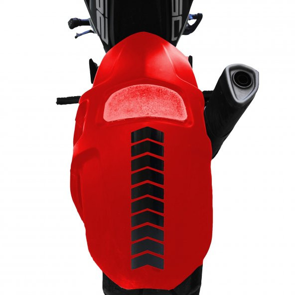 Ok Tasarımlı Jet Siyah Çamurluk Kask Sticker Çınar Extreme - 2