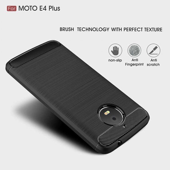Lenovo Moto E4 Plus Kılıf Antişok Korumalı Moor Silikon Kapak - 6