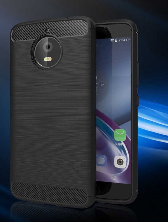Lenovo Moto E4 Plus Kılıf Antişok Korumalı Moor Silikon Kapak - 7
