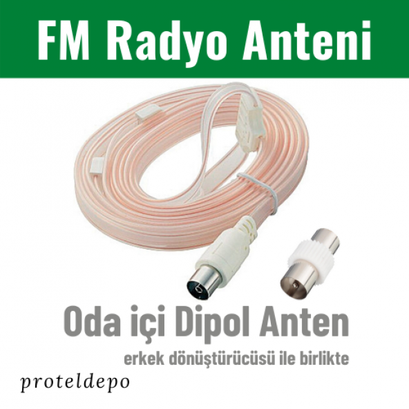 IRENIS FM Radyo Anteni erkek/dişi (Tuner, Müzik Sistemi İçin) - 3