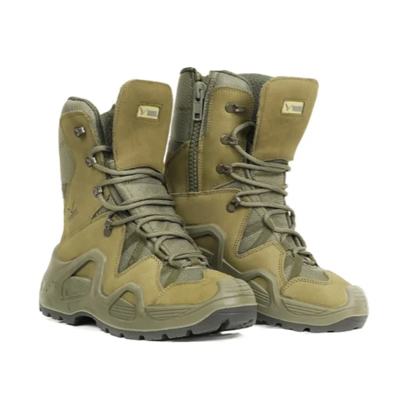 M1491 Vogel Tactical Fermuarlı Haki Askeri Bot 4 mevsim