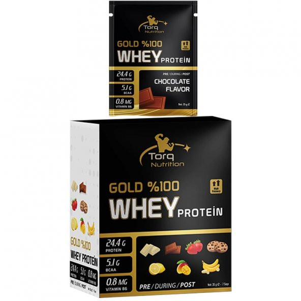Torq Nutrition Gold Whey Protein 35 Gr x 7 SAŞE - Çikolata