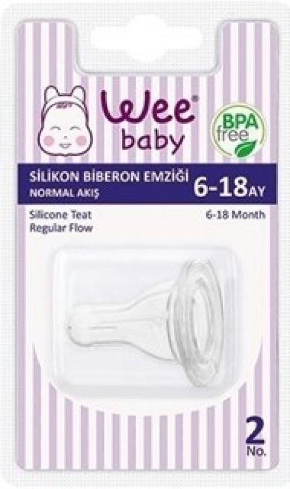 Wee Baby Silikon Biberon Yedek Emziği 6-18 Ay