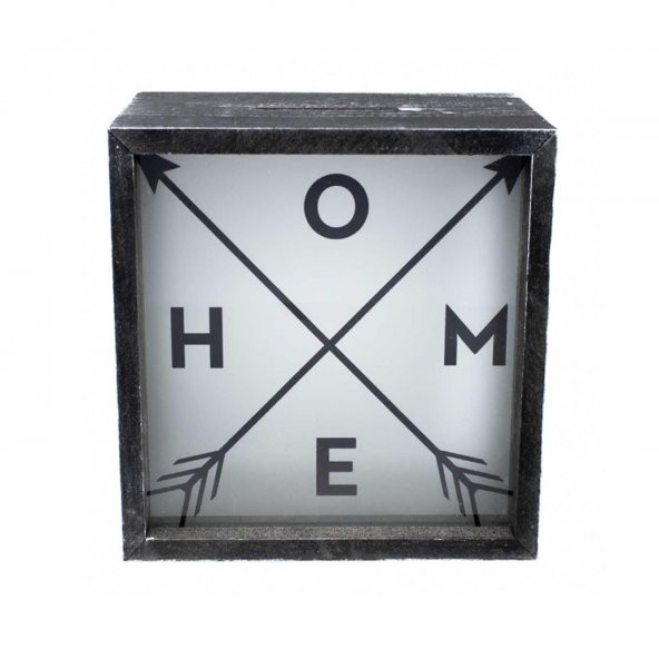 SİYAH HOME TASARIM AHŞAP KUMBARA