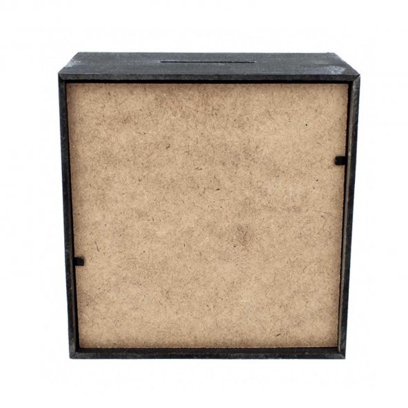 SİYAH HOME TASARIM AHŞAP KUMBARA - 3