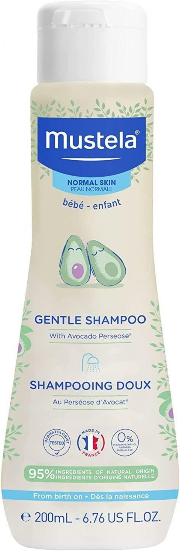 Mustela Gentle Göz Yakmayan Bebek Şampuanı 200ml