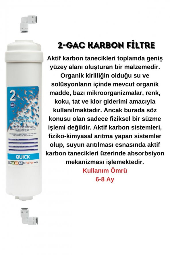 3lü Kapalı Kasa Su Arıtma Cihazı Filtre Seti 6 Aylık - 3