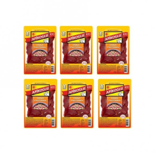 Apikoğlu Parça Pastırma 80gr 6lı