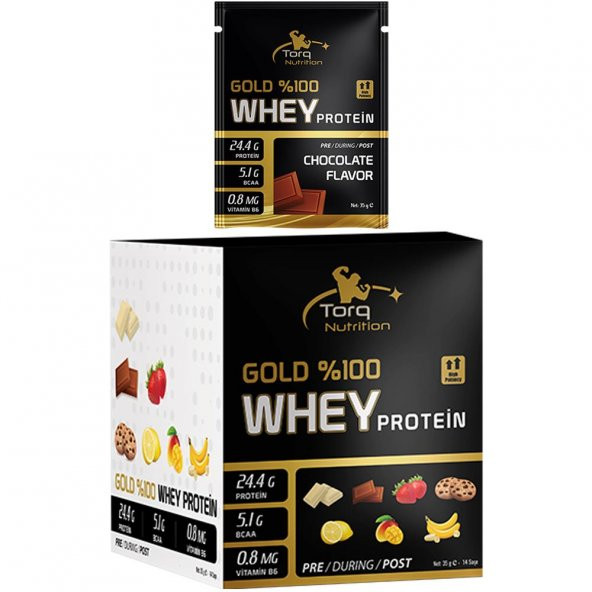Torq Nutrition Gold Whey Protein 35 Gr x 14 SAŞE - Çikolata