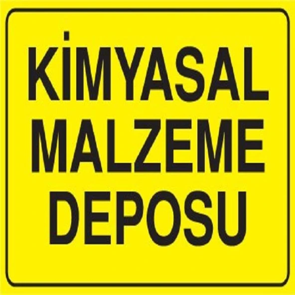 Uyarı Levhası Kimyasal Malzeme Deposu "792" - 1
