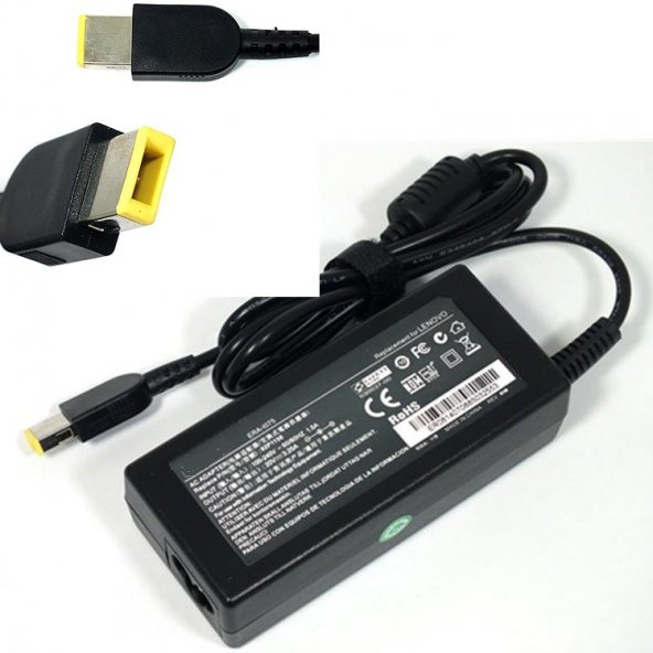 Lenovo 45N0481, 45N0482, 45N0483 Adaptör (65W) Şarj Cihazı USB Tip