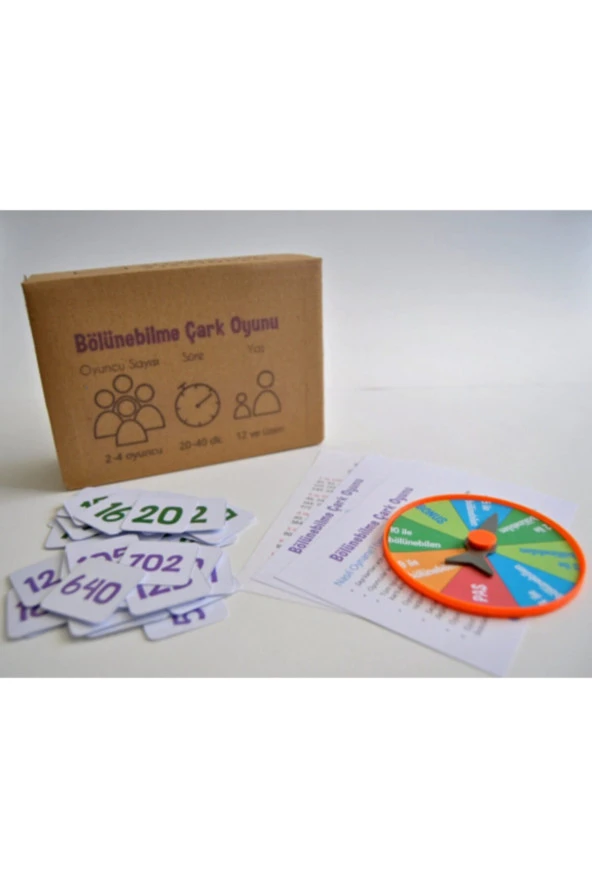 Bölünebilme Çark Oyunu - Matematik Işlem Eğlenceli Eğitim Akıl Zeka Mantık Strateji Mantık Oyun