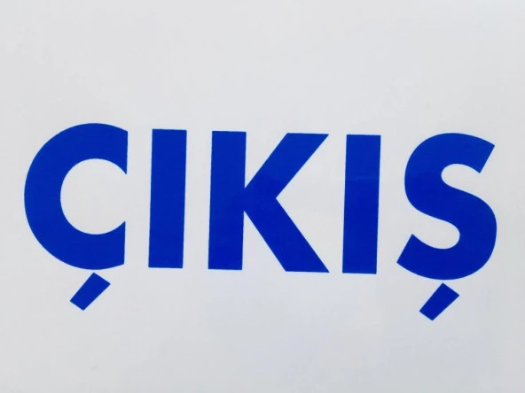 Uyarı Levhası Çıkış "1651"