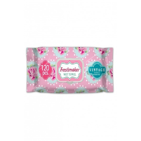 Freshmaker Islak Havlu 120 Li Vintage X 6 Paket 720 Yaprak - 2